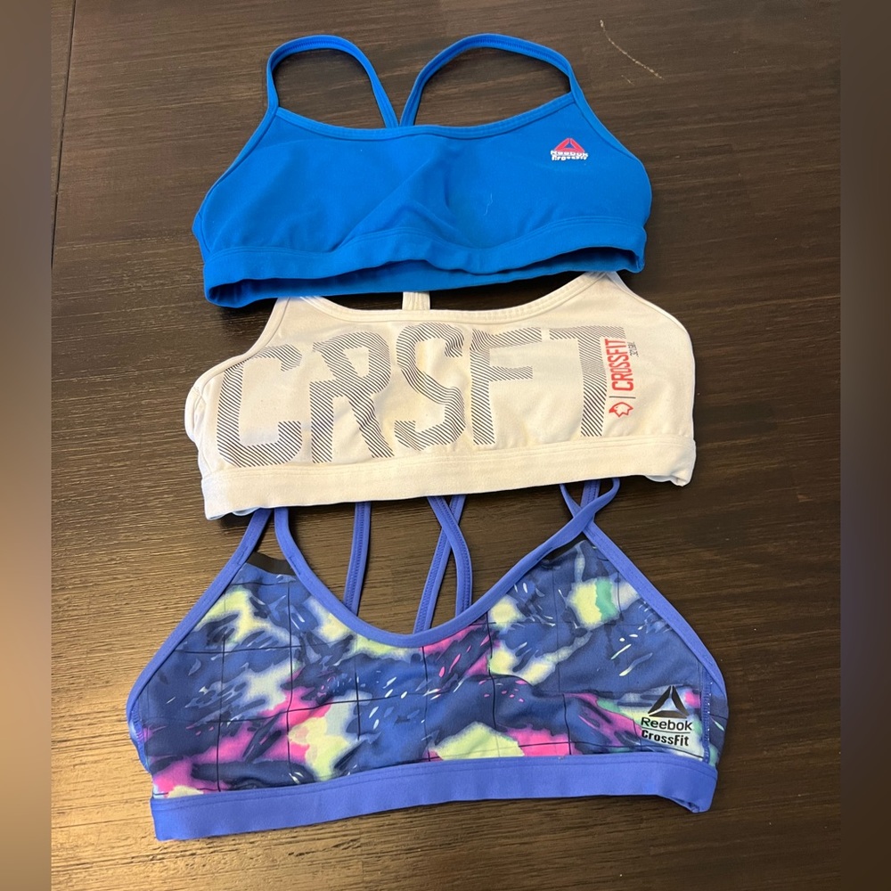 Bundle of 3 Reebok CrossFit bra, Size S